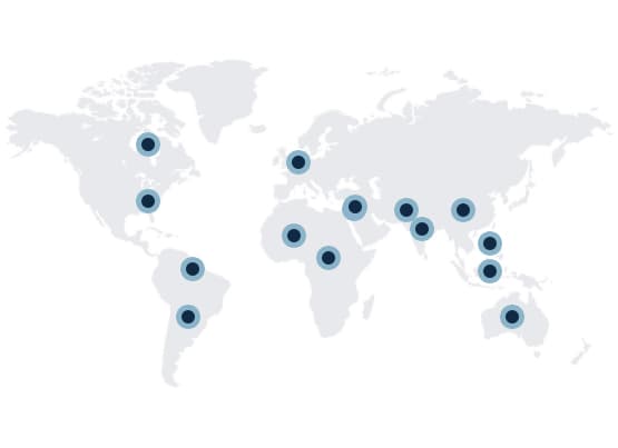 This is an illustration of a map for World Health Organization