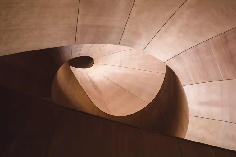 A sculptural architectural detail.